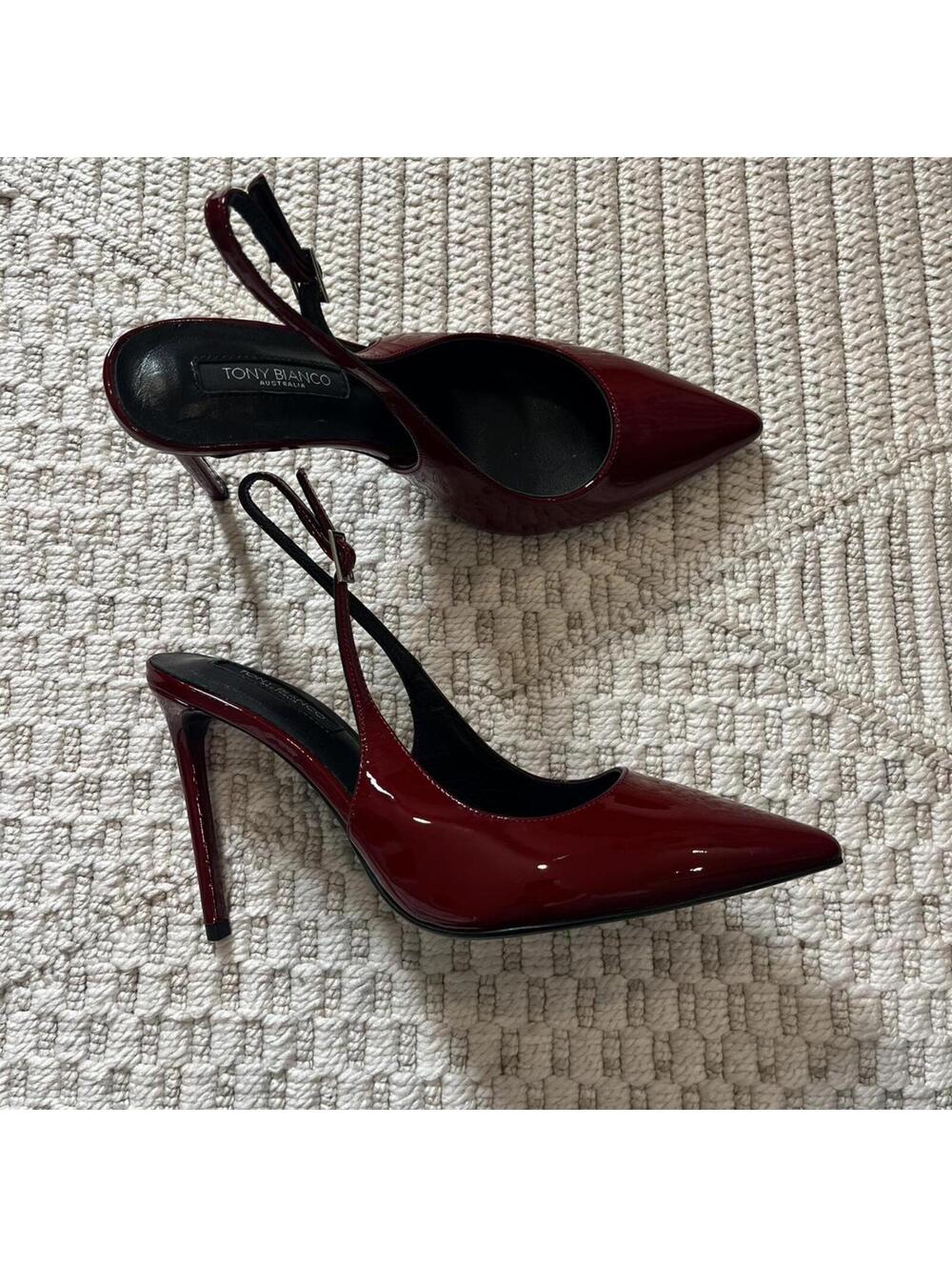 Tony Bianco Asti Slingback Heels in Bordeaux